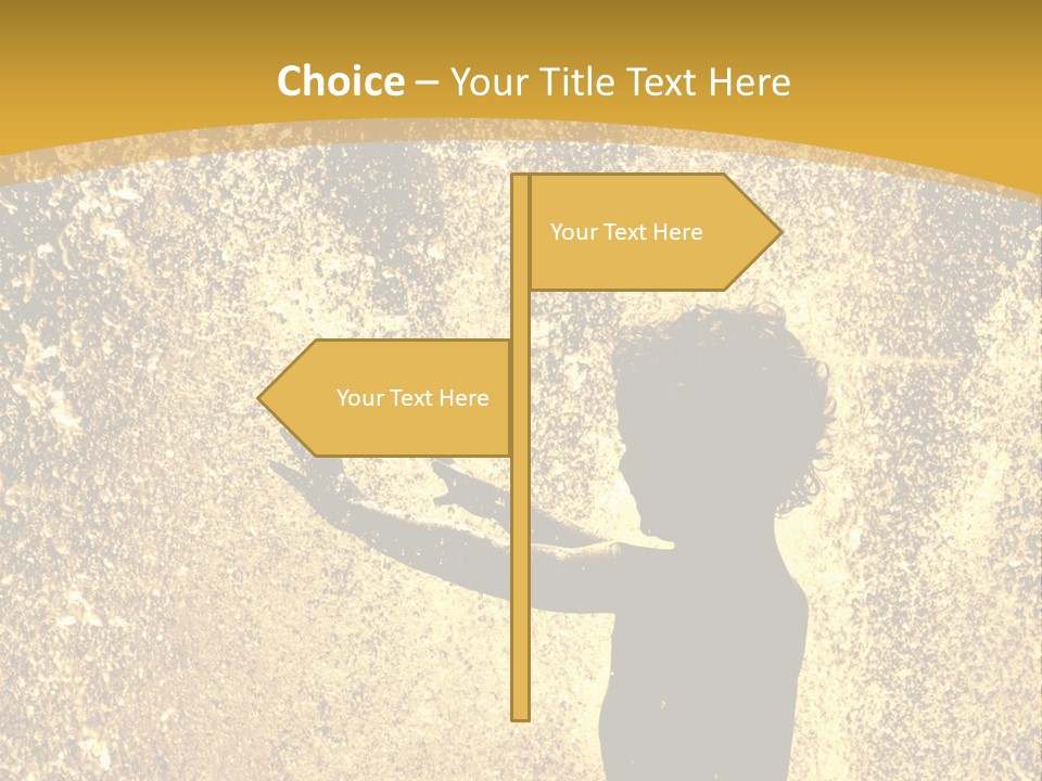 Backlit Fountain Summer PowerPoint Template