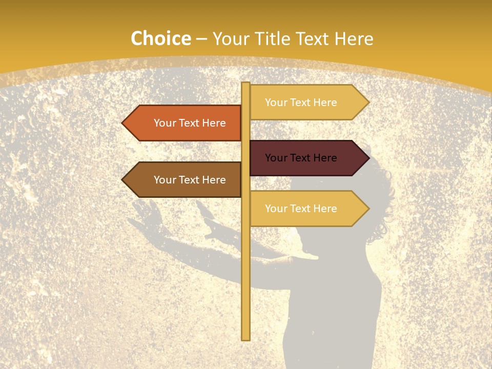 Backlit Fountain Summer PowerPoint Template