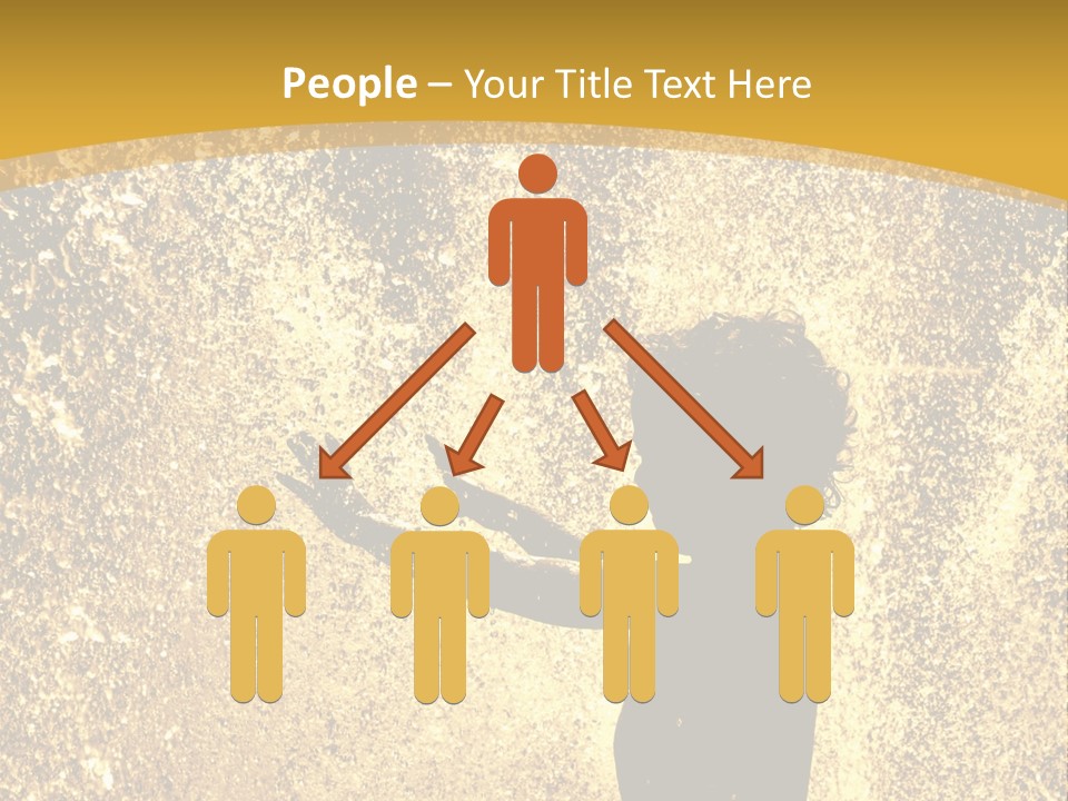 Backlit Fountain Summer PowerPoint Template