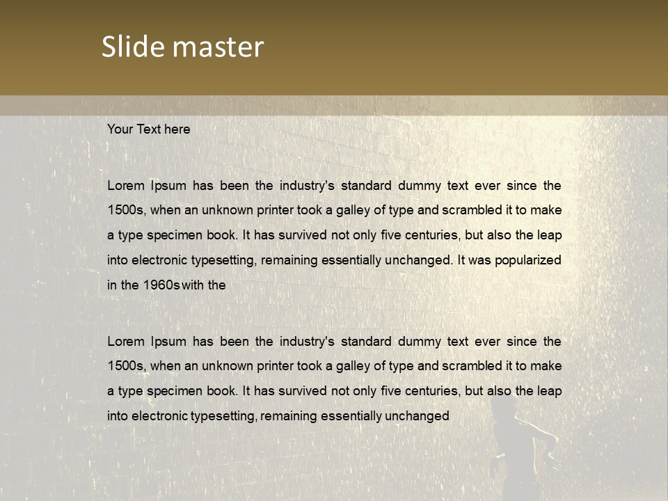 Freedom Child Wet PowerPoint Template