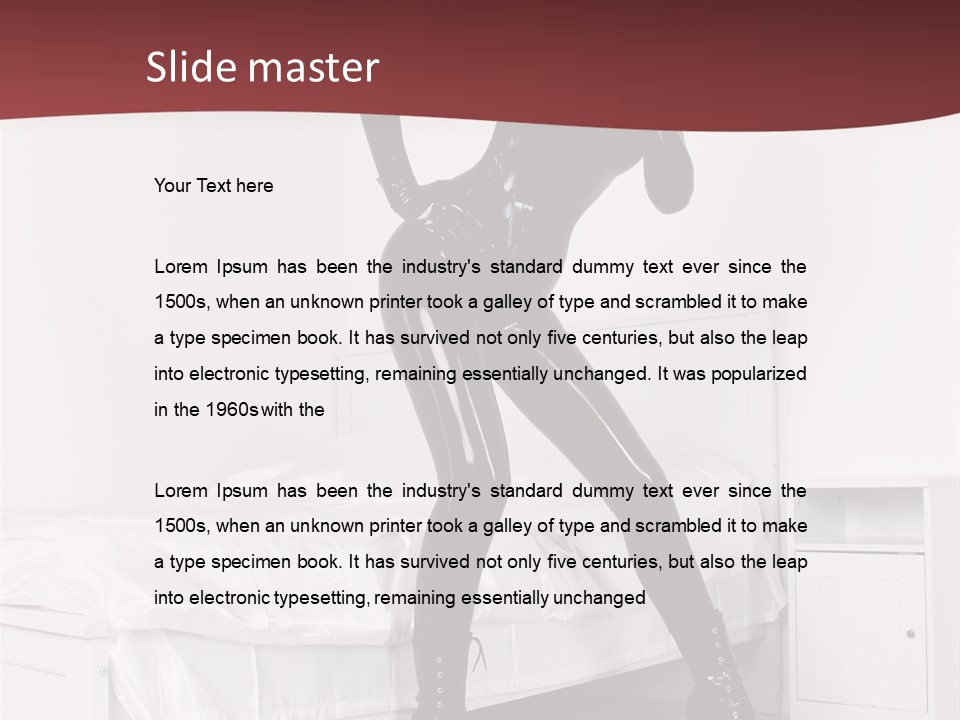 Rubber Russian Boot PowerPoint Template