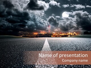 Transport Lit Arrive PowerPoint Template