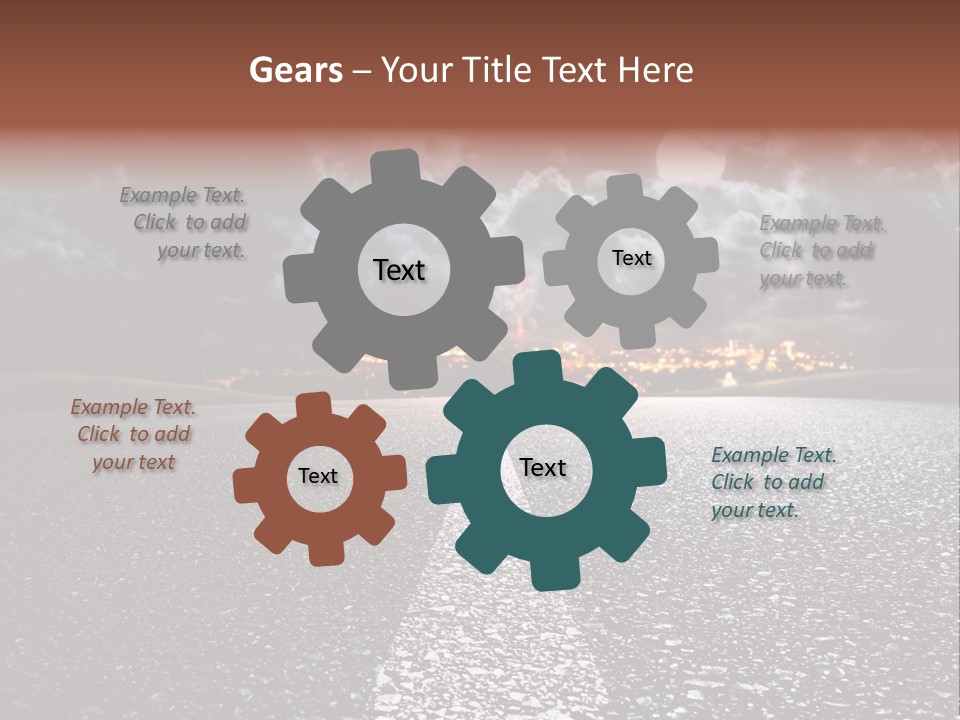 Transport Lit Arrive PowerPoint Template