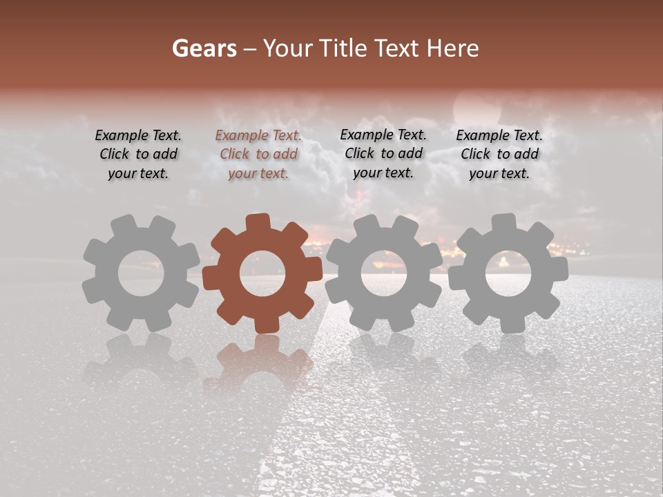 Transport Lit Arrive PowerPoint Template