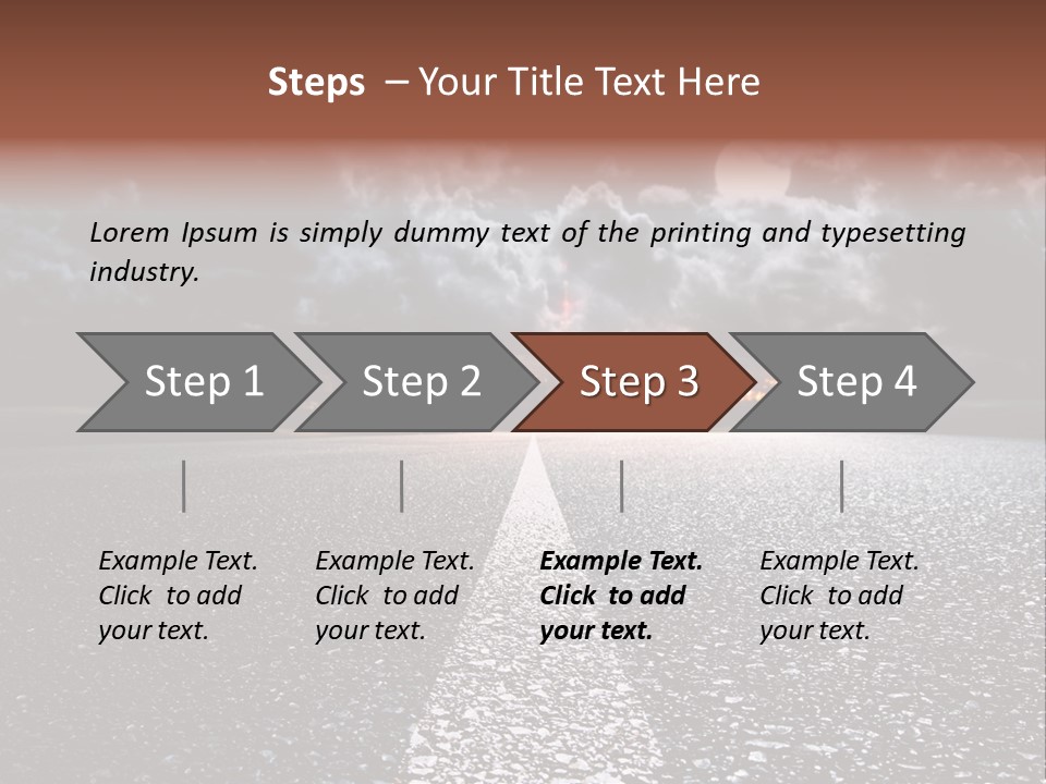 Transport Lit Arrive PowerPoint Template