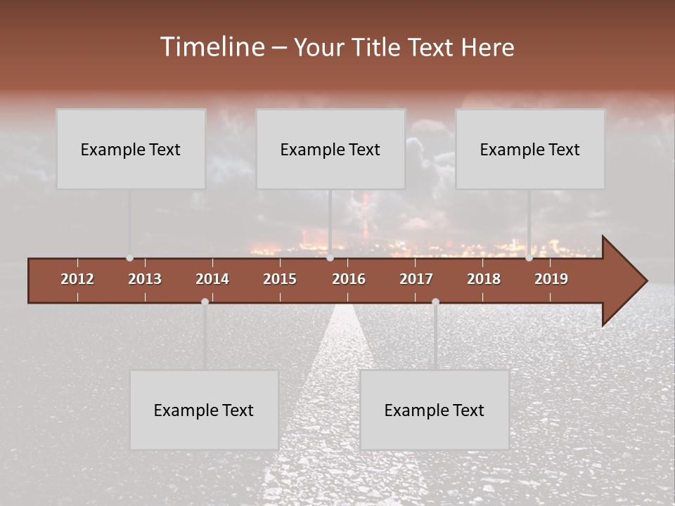 Transport Lit Arrive PowerPoint Template