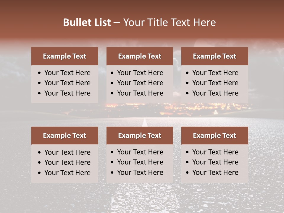 Transport Lit Arrive PowerPoint Template