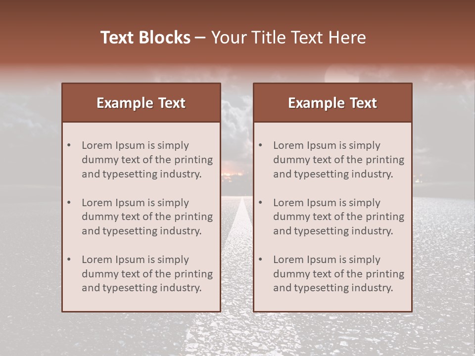 Transport Lit Arrive PowerPoint Template