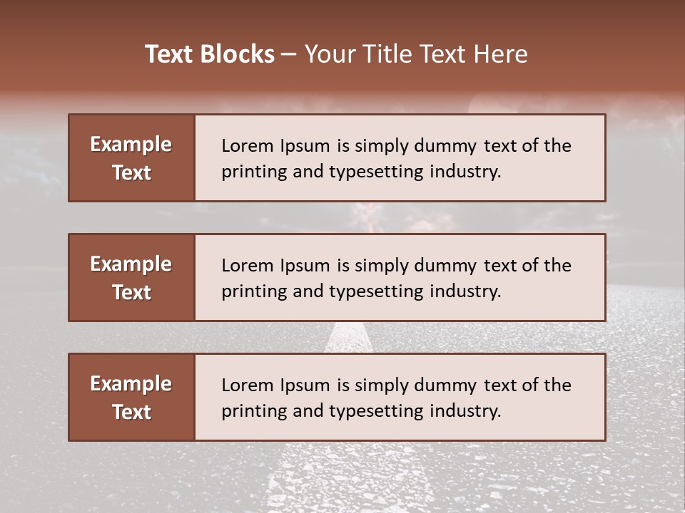 Transport Lit Arrive PowerPoint Template