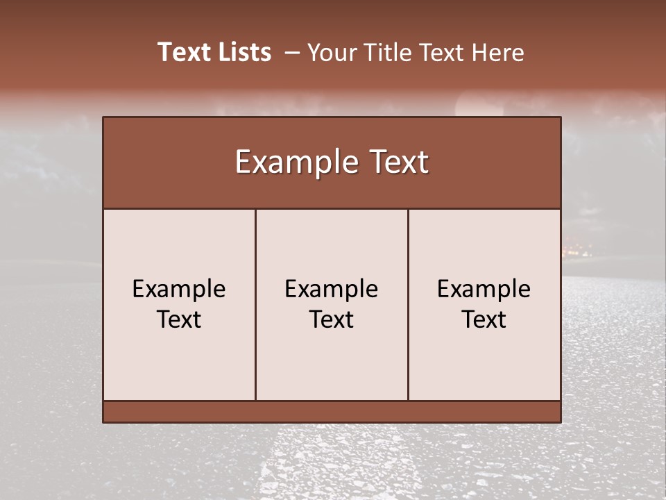 Transport Lit Arrive PowerPoint Template
