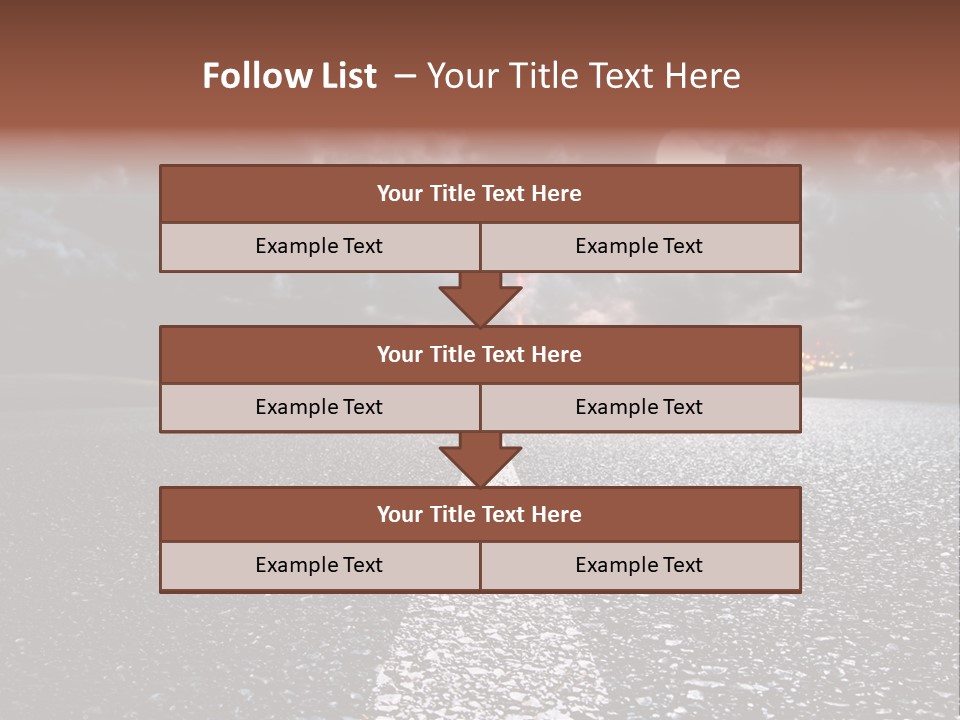 Transport Lit Arrive PowerPoint Template