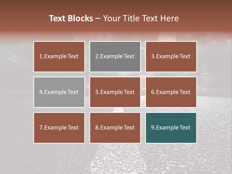 Transport Lit Arrive PowerPoint Template