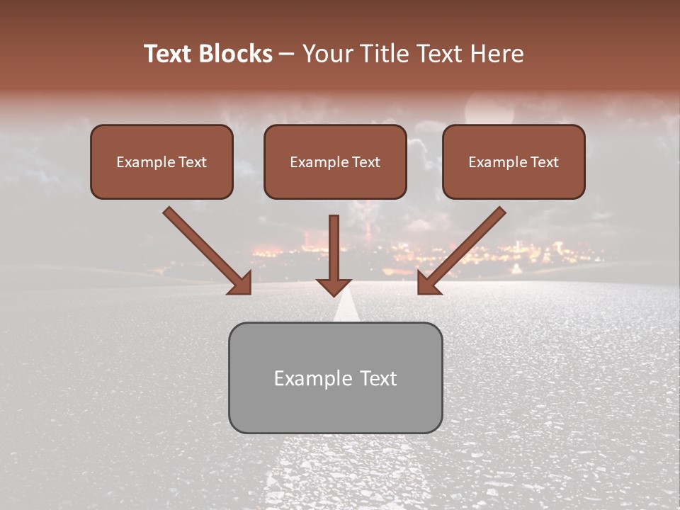 Transport Lit Arrive PowerPoint Template