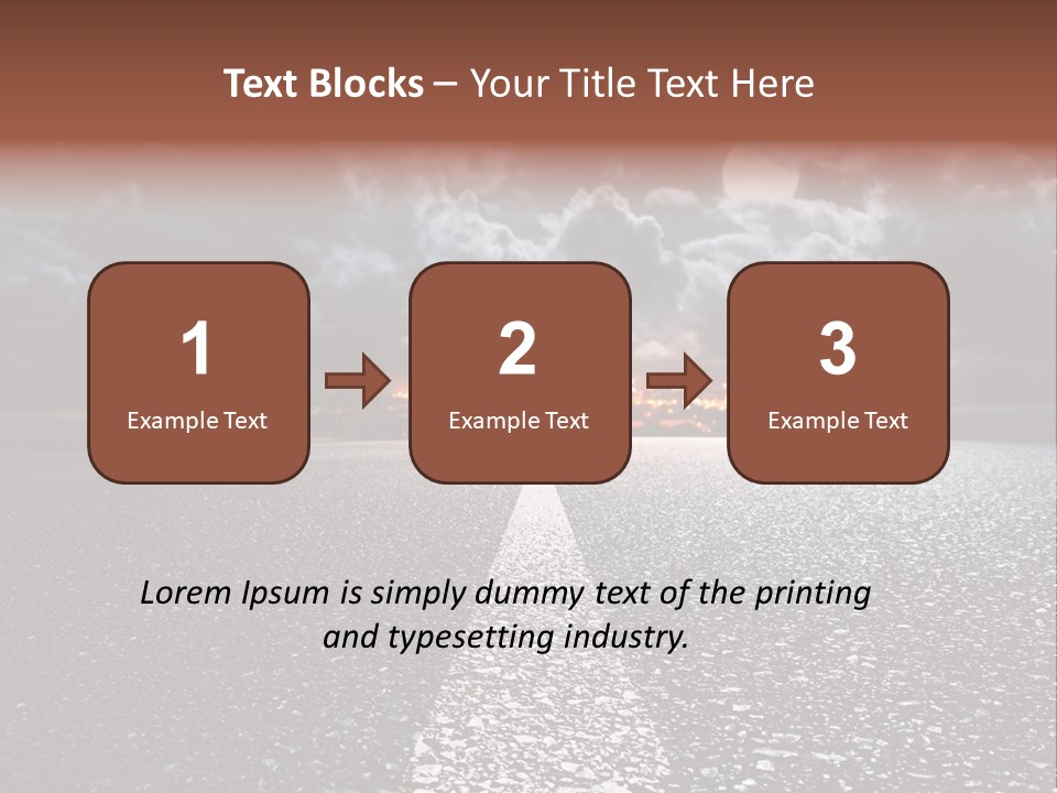 Transport Lit Arrive PowerPoint Template