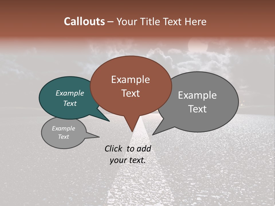 Transport Lit Arrive PowerPoint Template