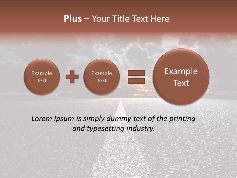 Transport Lit Arrive PowerPoint Template
