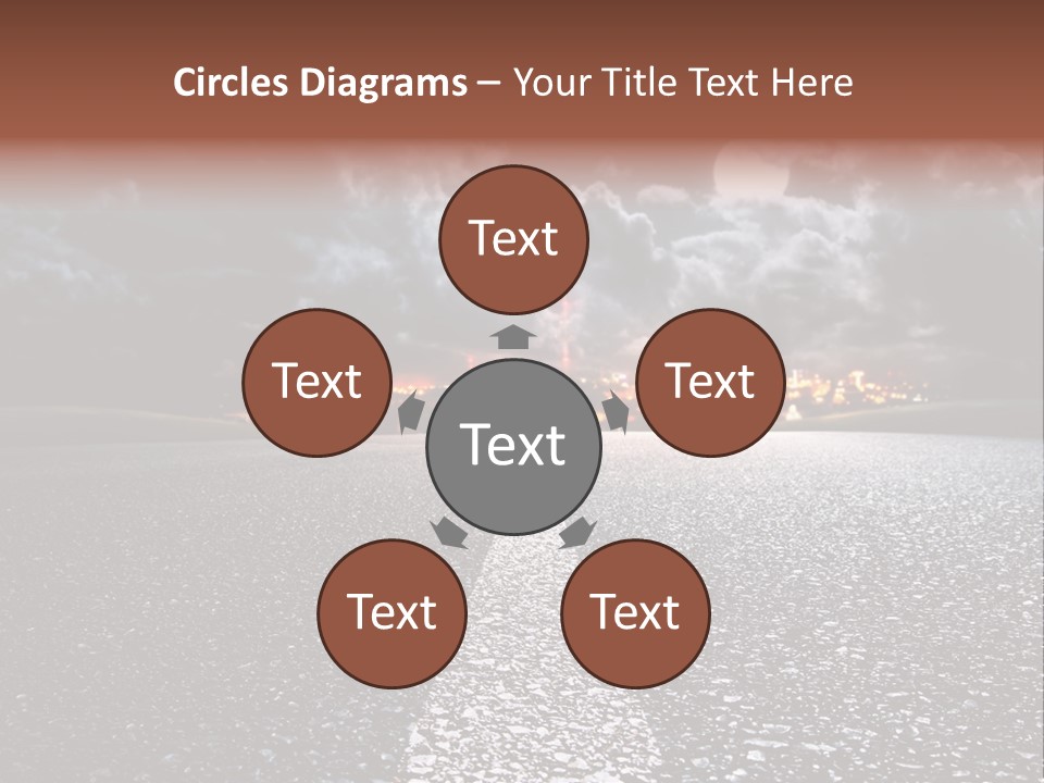 Transport Lit Arrive PowerPoint Template