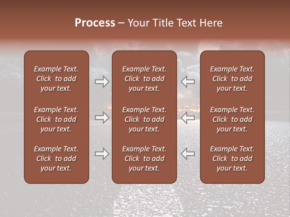 Transport Lit Arrive PowerPoint Template