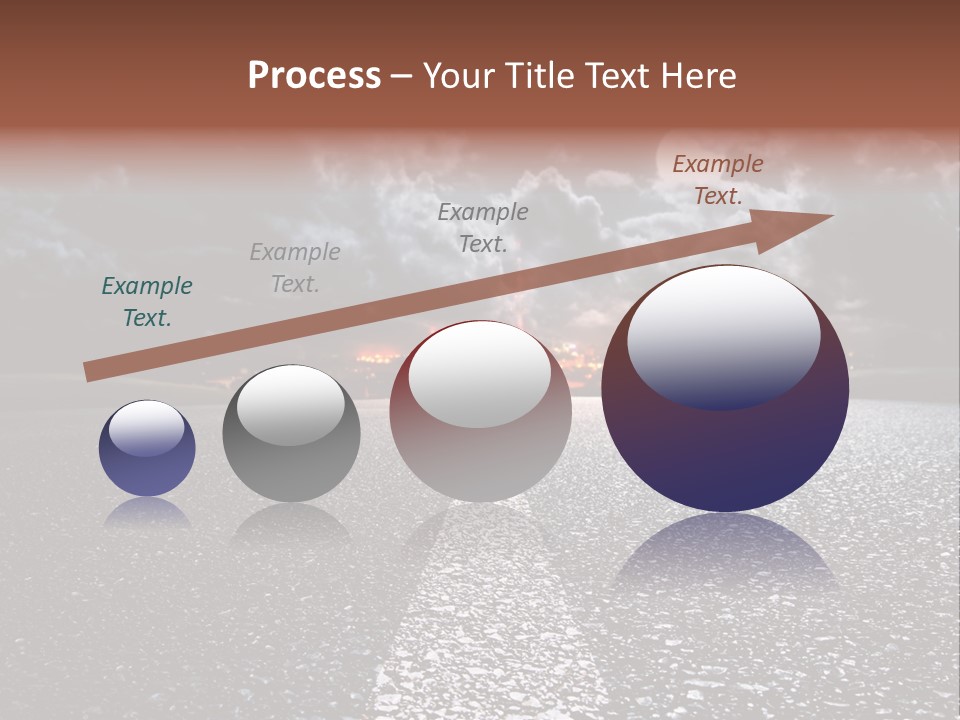 Transport Lit Arrive PowerPoint Template