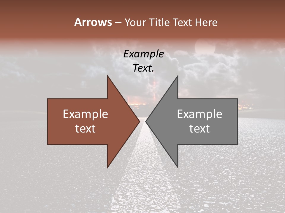 Transport Lit Arrive PowerPoint Template
