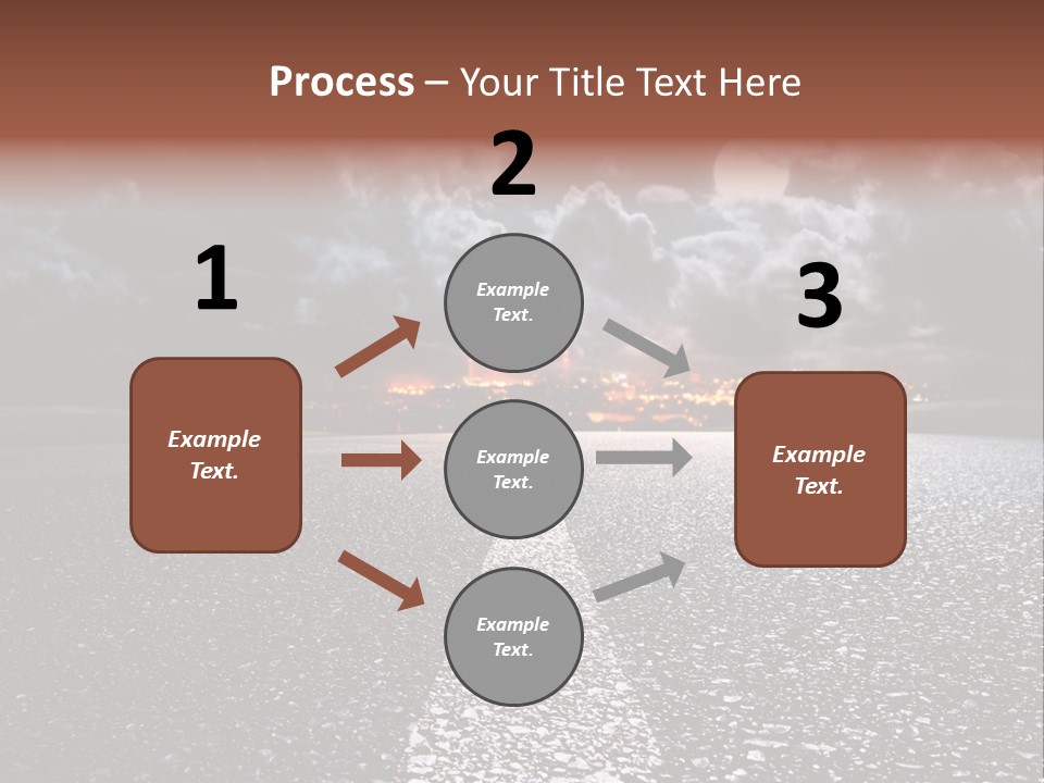 Transport Lit Arrive PowerPoint Template