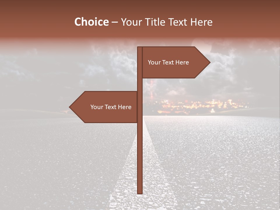 Transport Lit Arrive PowerPoint Template