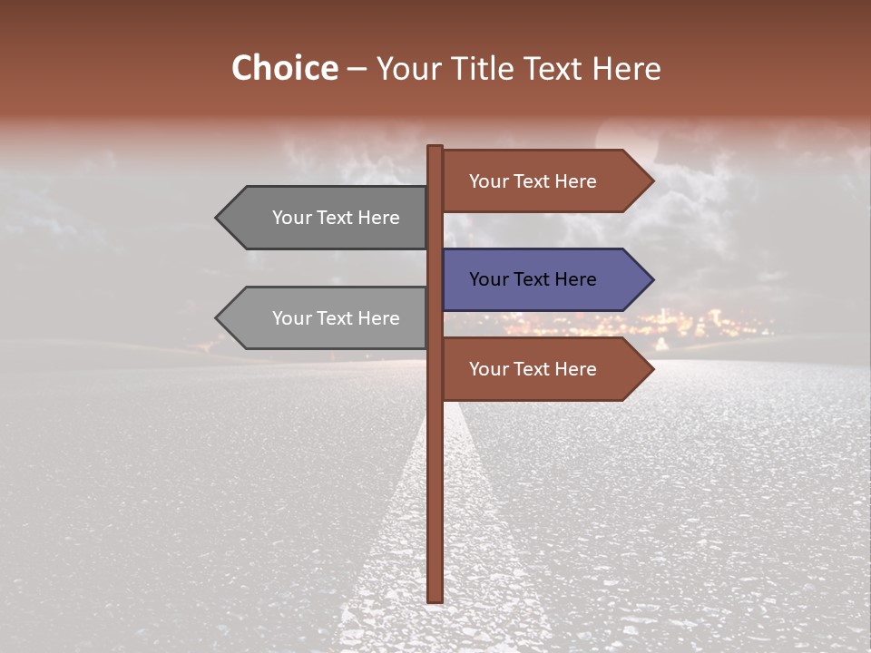 Transport Lit Arrive PowerPoint Template
