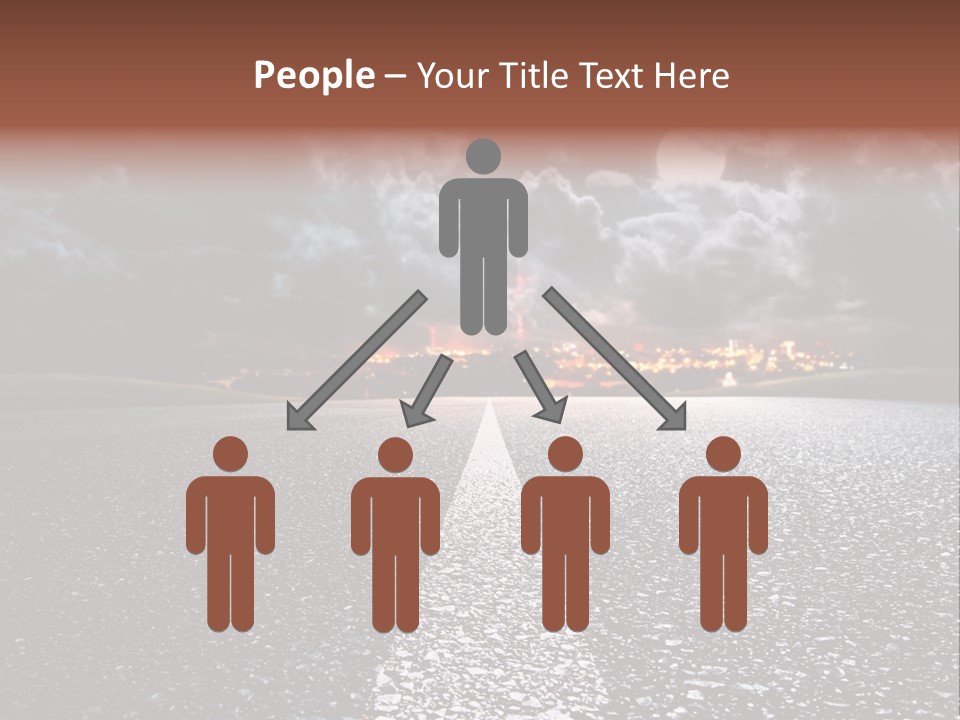 Transport Lit Arrive PowerPoint Template