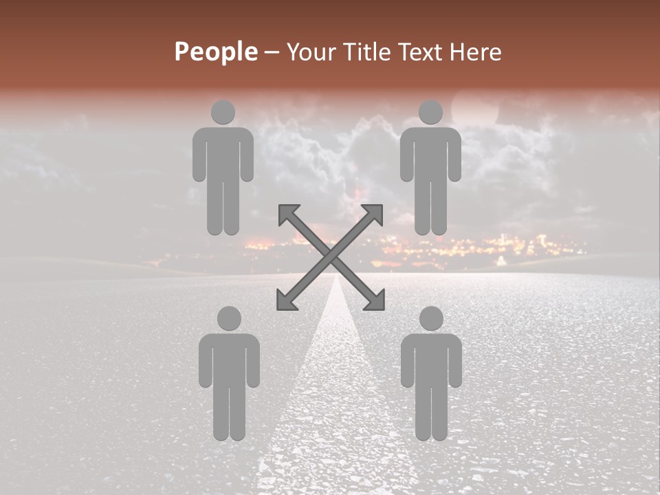 Transport Lit Arrive PowerPoint Template