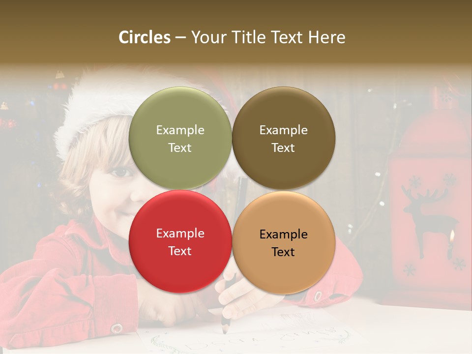 Cute One Person Lantern PowerPoint Template