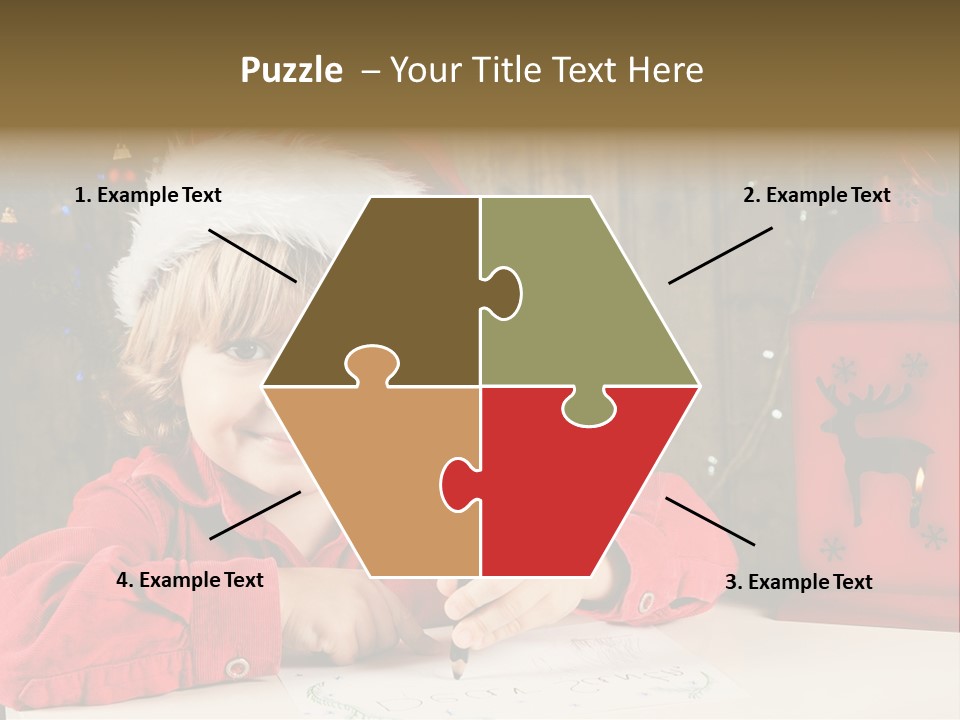 Cute One Person Lantern PowerPoint Template