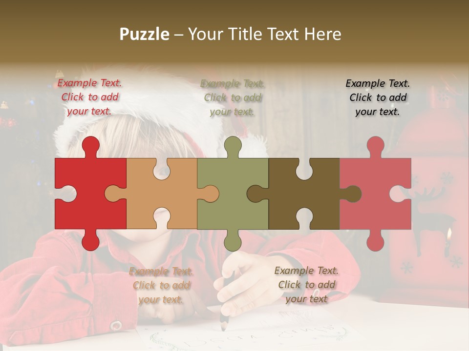 Cute One Person Lantern PowerPoint Template