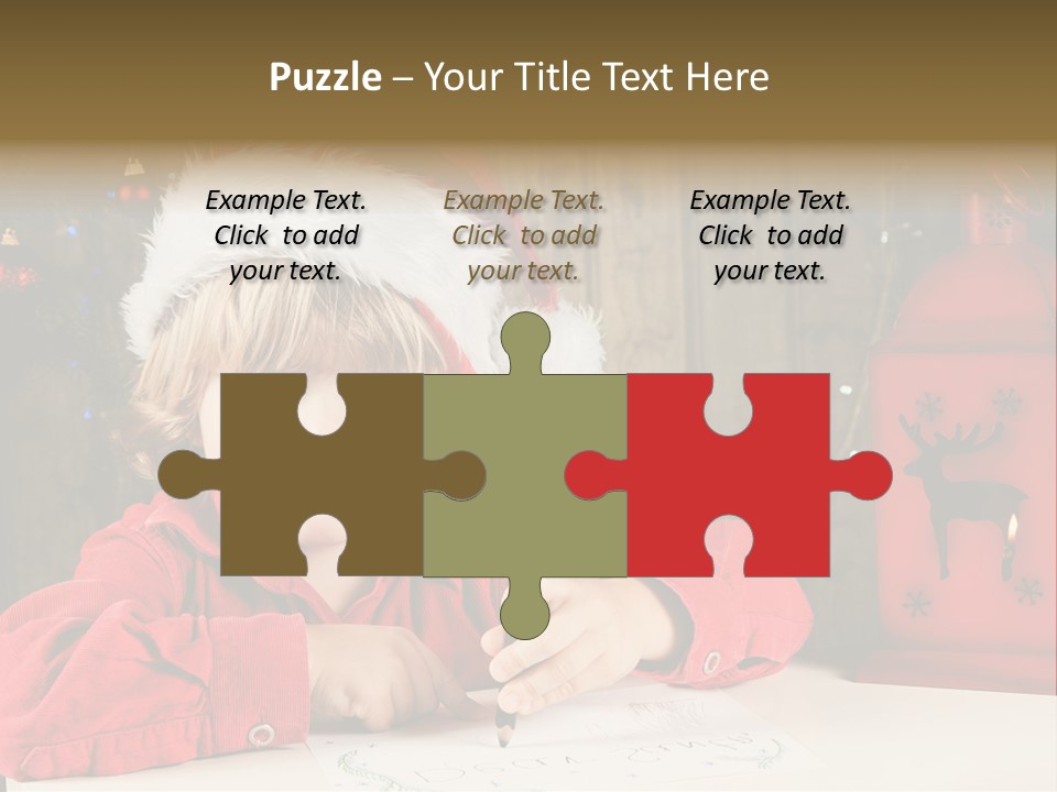 Cute One Person Lantern PowerPoint Template