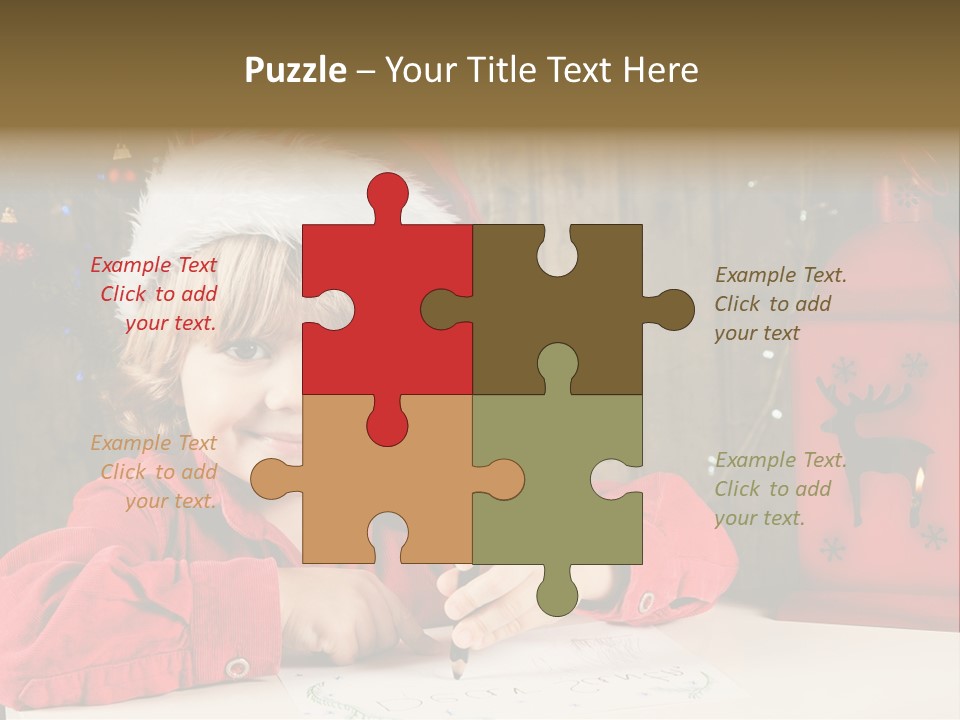 Cute One Person Lantern PowerPoint Template