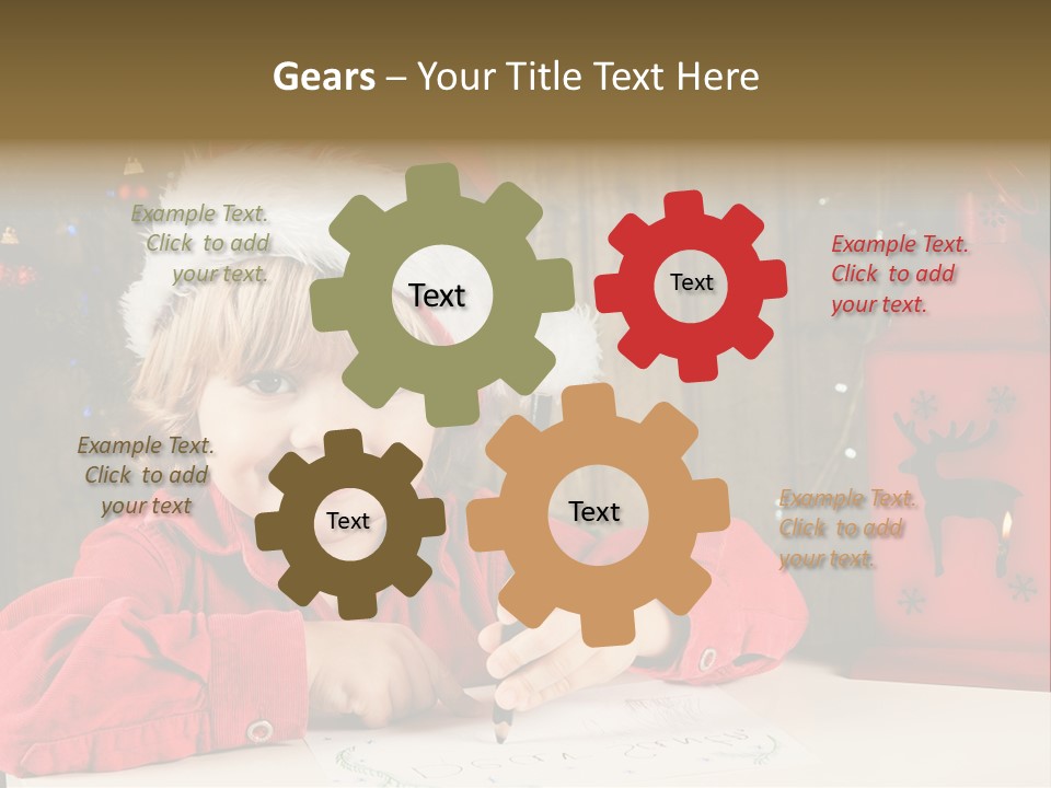 Cute One Person Lantern PowerPoint Template