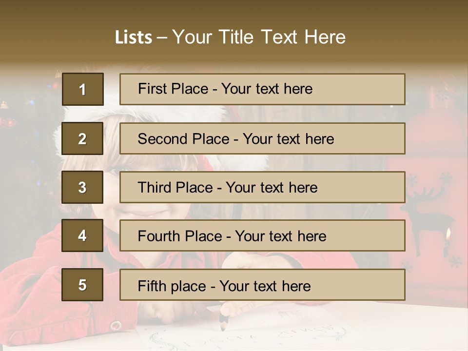 Cute One Person Lantern PowerPoint Template
