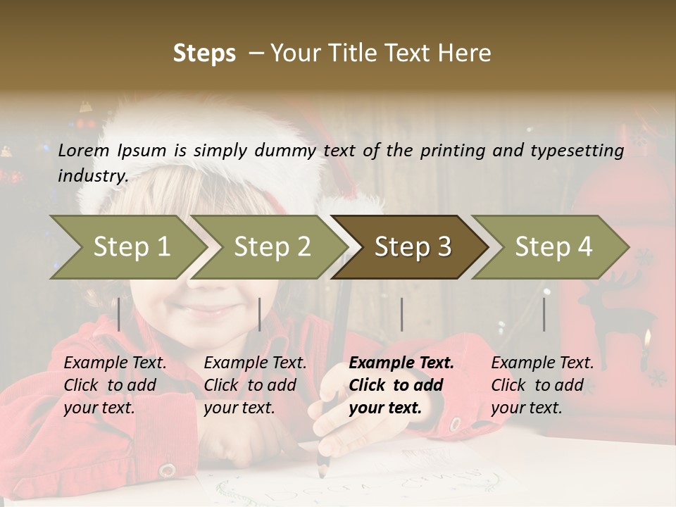 Cute One Person Lantern PowerPoint Template