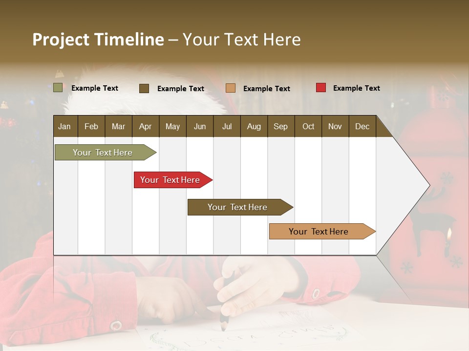 Cute One Person Lantern PowerPoint Template