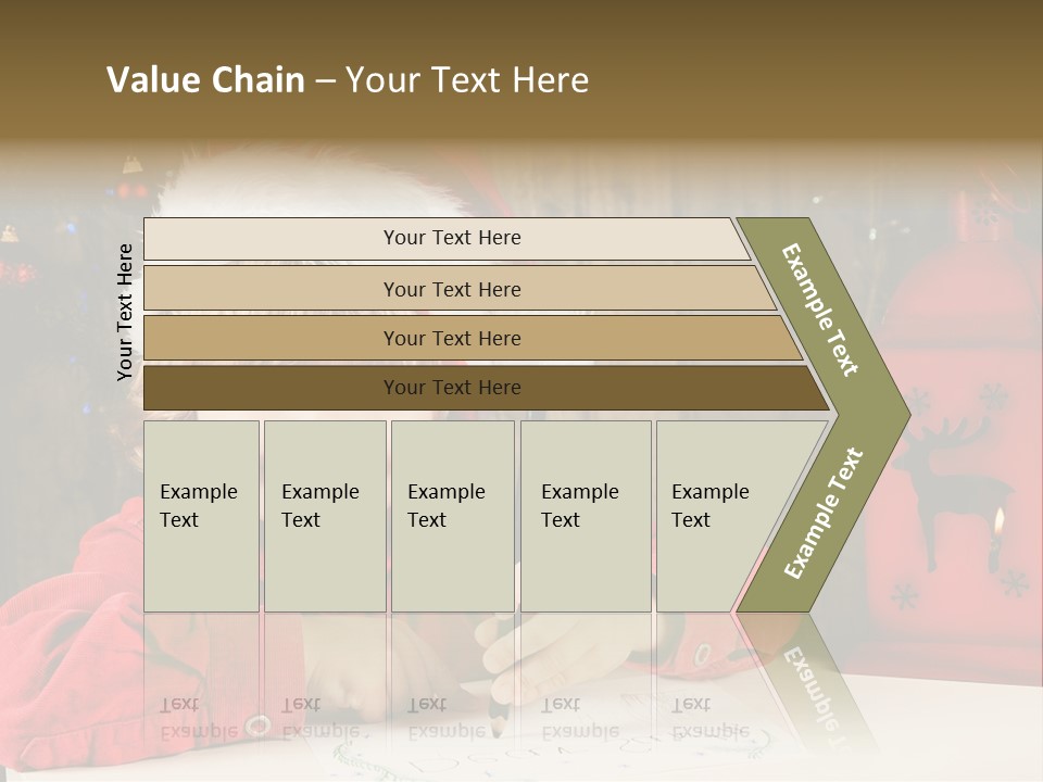 Cute One Person Lantern PowerPoint Template