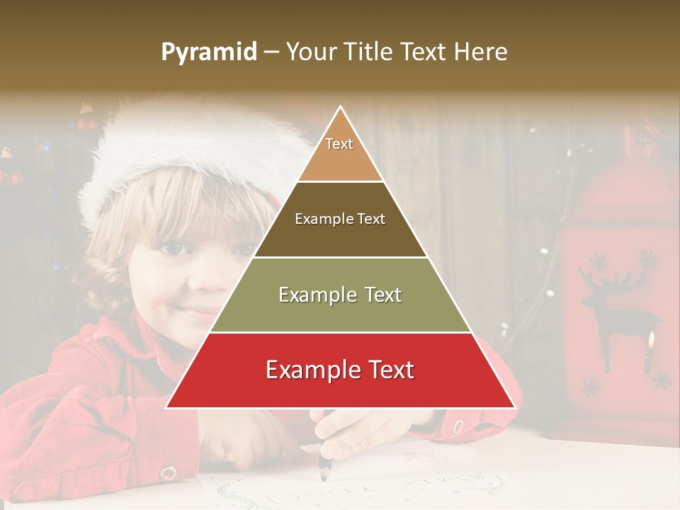 Cute One Person Lantern PowerPoint Template