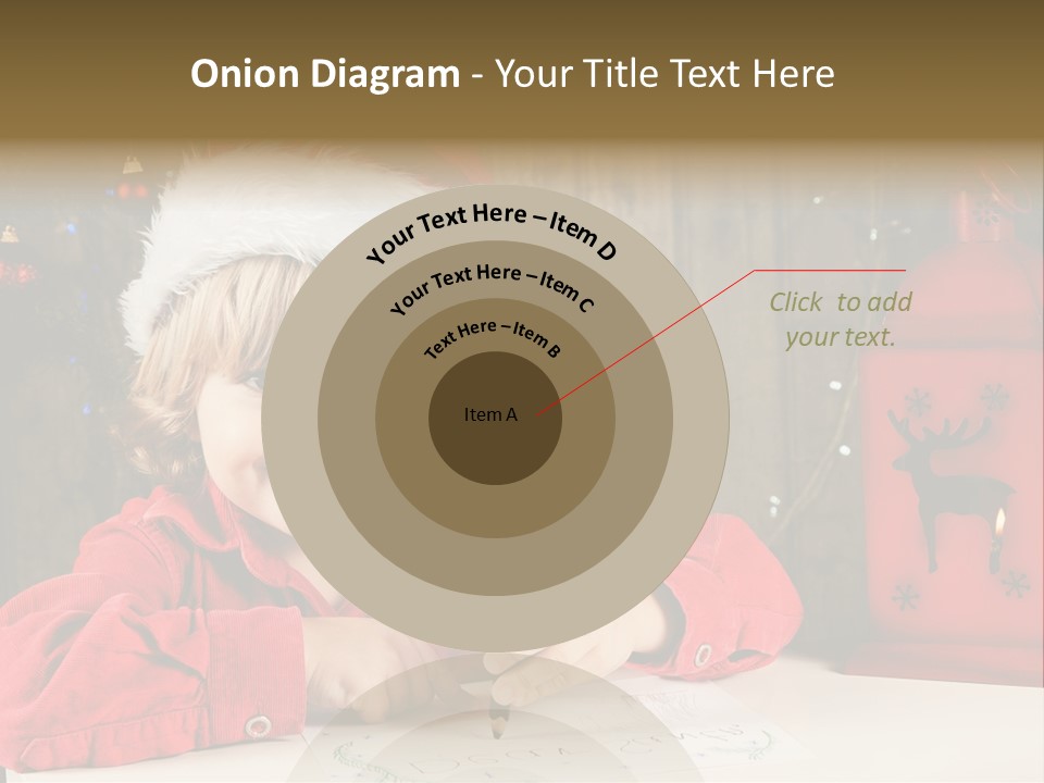Cute One Person Lantern PowerPoint Template