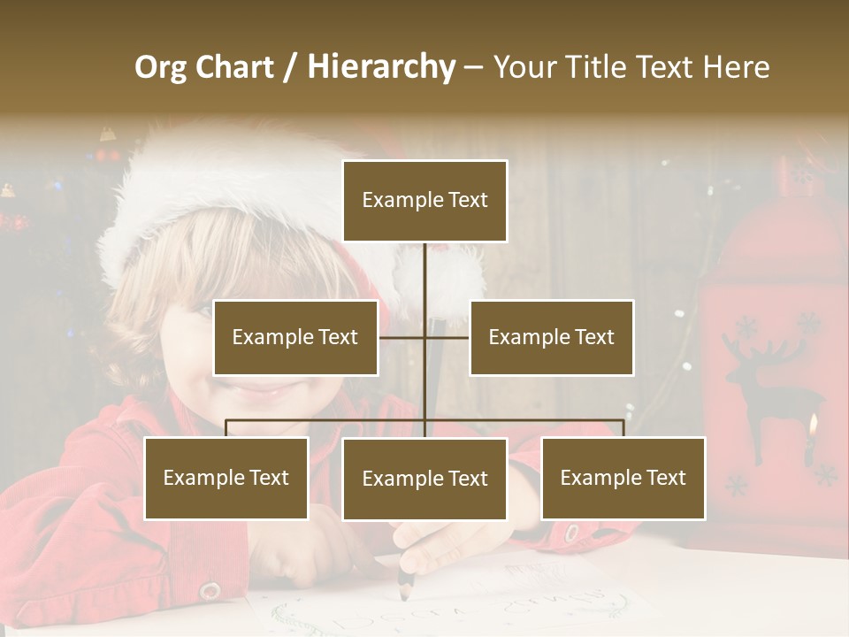 Cute One Person Lantern PowerPoint Template