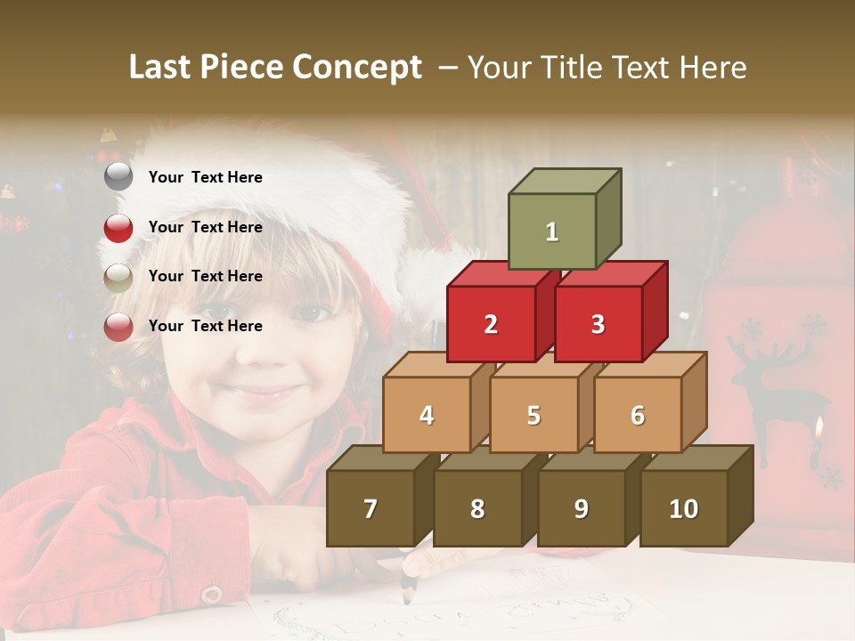 Cute One Person Lantern PowerPoint Template