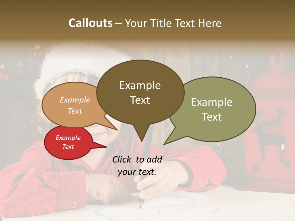 Cute One Person Lantern PowerPoint Template