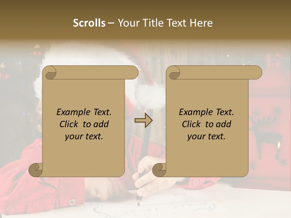 Cute One Person Lantern PowerPoint Template