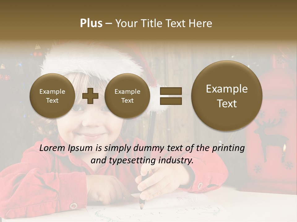 Cute One Person Lantern PowerPoint Template