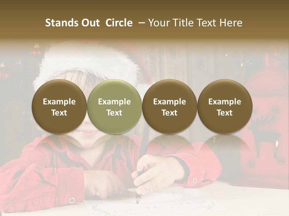 Cute One Person Lantern PowerPoint Template