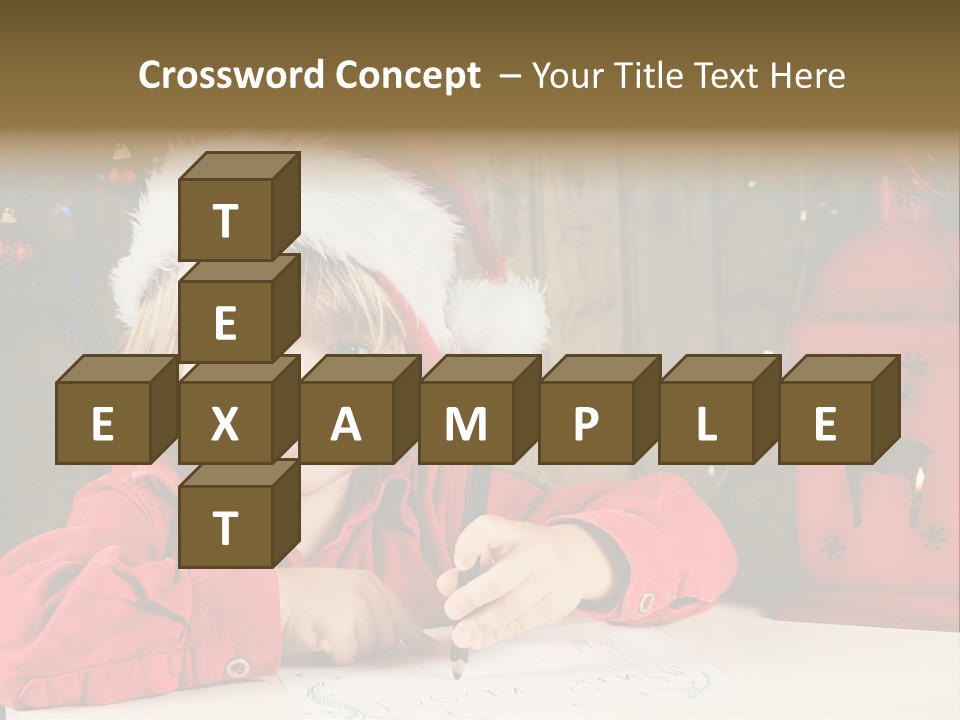 Cute One Person Lantern PowerPoint Template