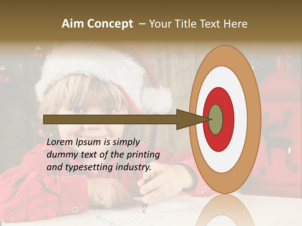 Cute One Person Lantern PowerPoint Template