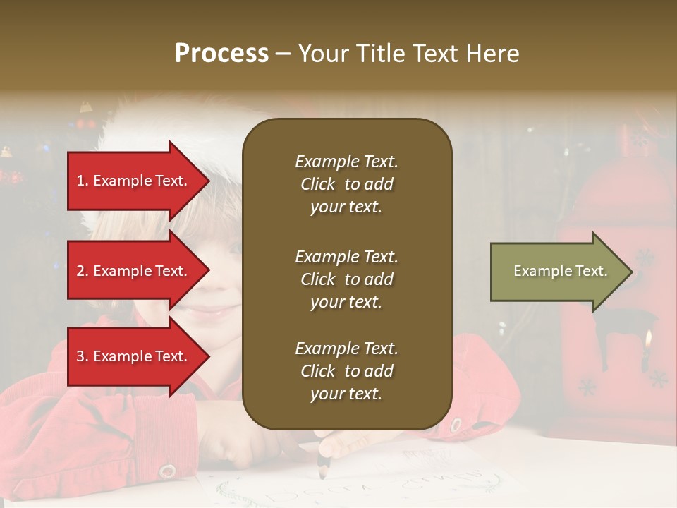 Cute One Person Lantern PowerPoint Template